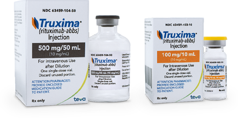 TRUXIMA vial and packaging